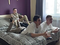 Stepdad and Stepson Fucked Young Friends in Tight Asses
