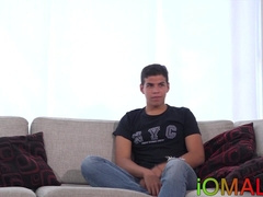 Latino twink has his asshole raw fucked after an interview