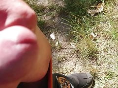 Wichsen und abspritzen am Baggersee Arkenberge