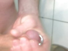Jerk off in bathroom