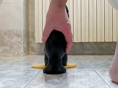 Extreme Ass Destruction with Big Black Dildo
