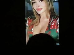 Jacking off and cumshot tribute to Genesis Lopez