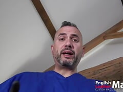 Circumcision humiliation as doctor jerks off your ugly cut cock PREVIEW