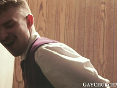 Desperate seminarian pretends to be apriest for free fuck