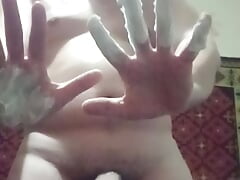 Shaving time. Masturbation.  It's my new hairstyle of dick