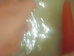 Fucking myself with a carrot and two cucumbers
