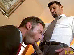 Hung boy screwing his stylish business partner balls deep