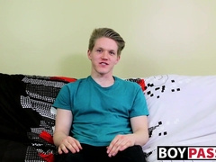 Taylor Tyce gets a naked cock in his ass after an interview