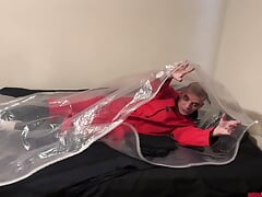 Jun 27 2024 - VacPacked in my red PVC trenchcoat with as many red PVC straps I can find in my room & rubber aprons