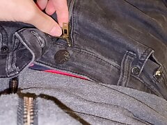 Twink has dripping precum and handsfree cumshot