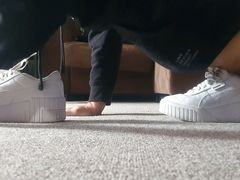Sniffing and fucking my cousins pumas, request