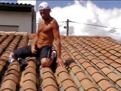 Big cock exhibit risky outdoor