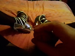 nylon cum cock