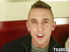 Tattooed twink with piercings has solo wanking scene for us