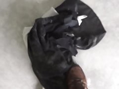 sweeping floor with black 6 dress 1