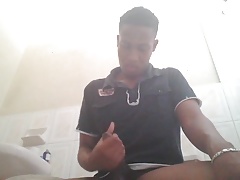 BLACK GUY STROKING HIS DICK