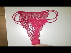 Cum ober panties then shreddered 2