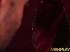 Sexy Leo Bacchus sucked and got banged in the glory hole by hunky Mark Vallant