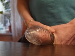 GUYS TAKE TURNS ON LATEX HOLE