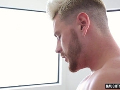 Watch this meaty sausage get his ass pounded and filled with cum in a wild Popshot orgy