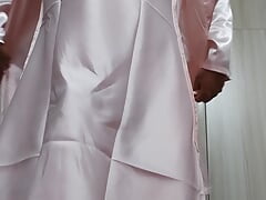 Sexy Silk Bridesmaid Dress Ejaculation