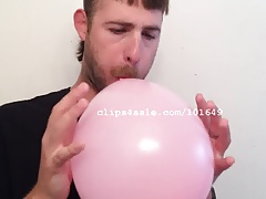 Balloon Fetish - Luke Rim Acres Blowing Balloons