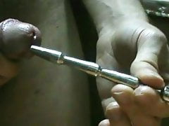 Cum trough urethral plug