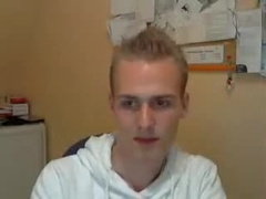 German Hottie Cums Inside His Foreskin