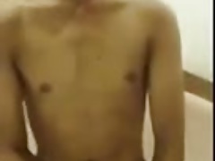 asian student jerk-off