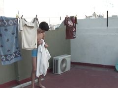 Hot and sexy brunette twinks with hard cocks fucking anally