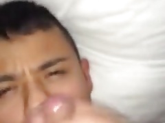 Twink Wake Up to Cum Facial