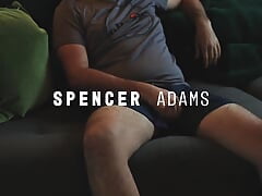 Brit Bear Jerking It on the Sofa Shoots Load Over Ellesse Sports Top