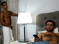 Boyfriend fucks hot Latino gay boy until he falls exhausted