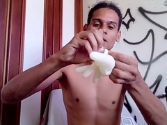 How to turn a latex glove into a DIY fucktoy and ways to use it