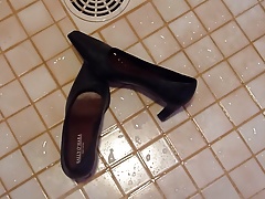 Piss in wifes high heels
