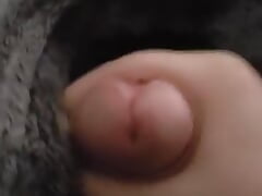 Precummig from soft blanket