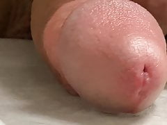Close-up masturbation and cum