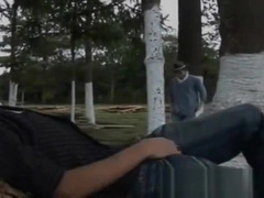 Horny Latino Cowboys Outdoor Sex