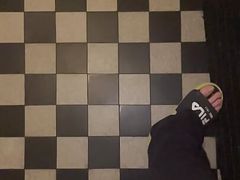Cumshot in the stairwell