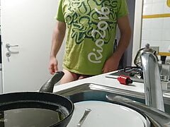 Pee in the kitchen on my dishes.