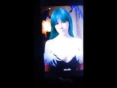 Darkstalkers Morrigan Aensland Cosplayer SoP Cum Tribute