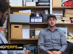 Two Horny Officers Get Wild In The Backroom Of A Store - Wesley Woods And Devin Trez