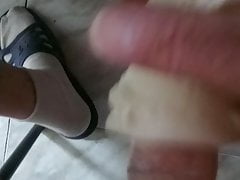 Masturbating