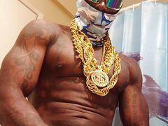 Big Black Hairy Cock Worship Hallelujah Johnson ( the Naked Soul of Iceberg Slim Stroking his Cock )