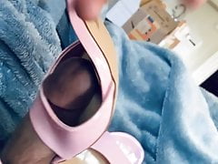 Pink heels sandals