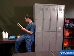 Felix Harris Blows Jake Lotti Massive Cock In POV Handjob