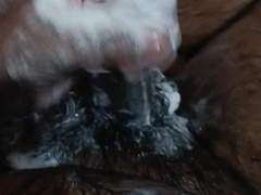 Spunk shot in shower