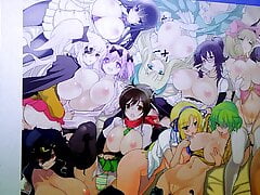 Cum Tribute - A lot of Senran Kagura girls in a big cumshot