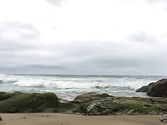 Self pee at the beach
