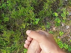 Jerking off in the forest